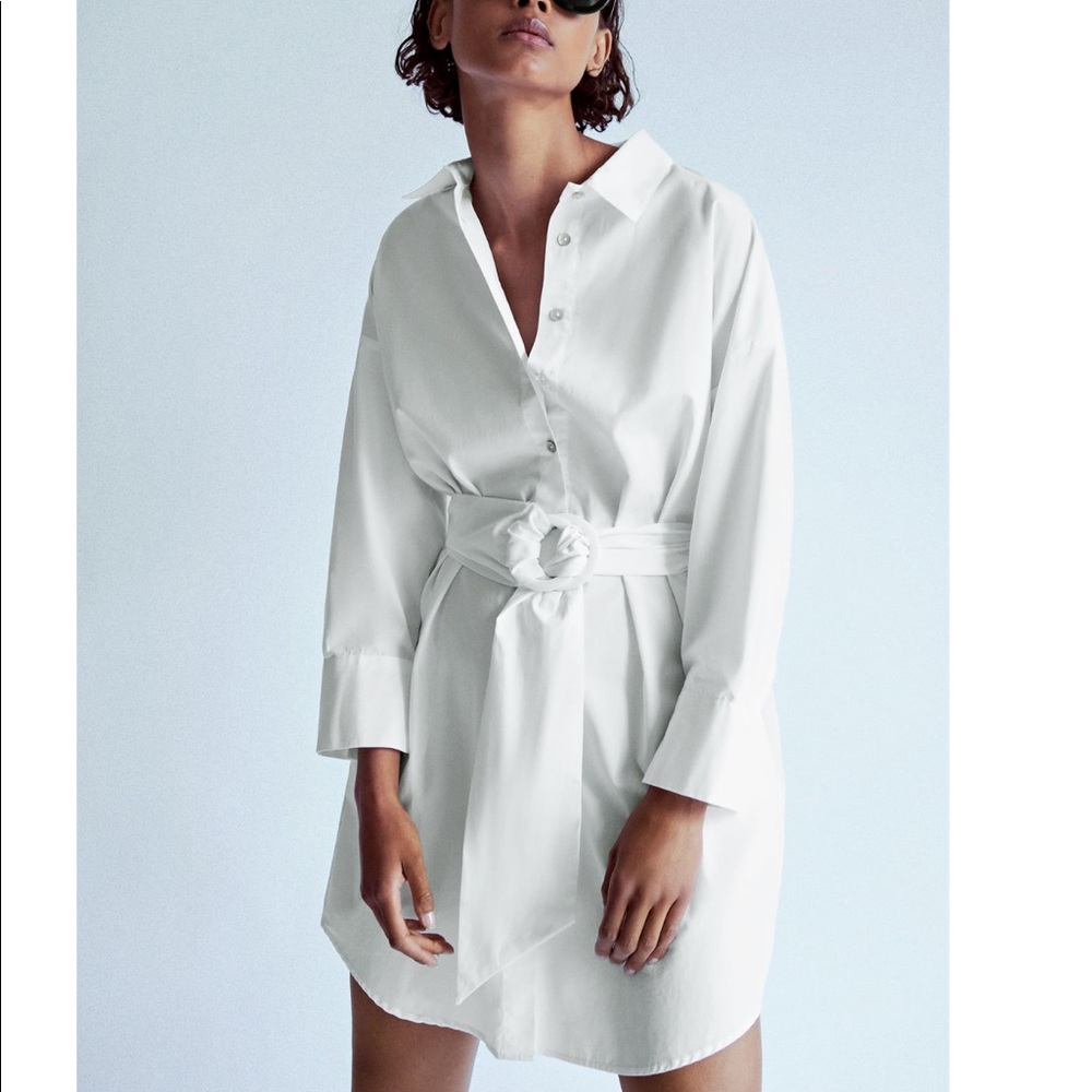 ZARA Poplin Shirt Dress trade
